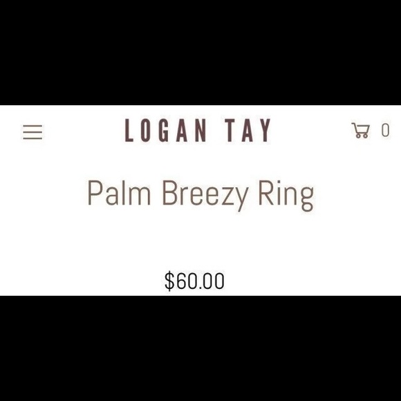 COPY - Gold palm breezy ring - Picture 2 of 3